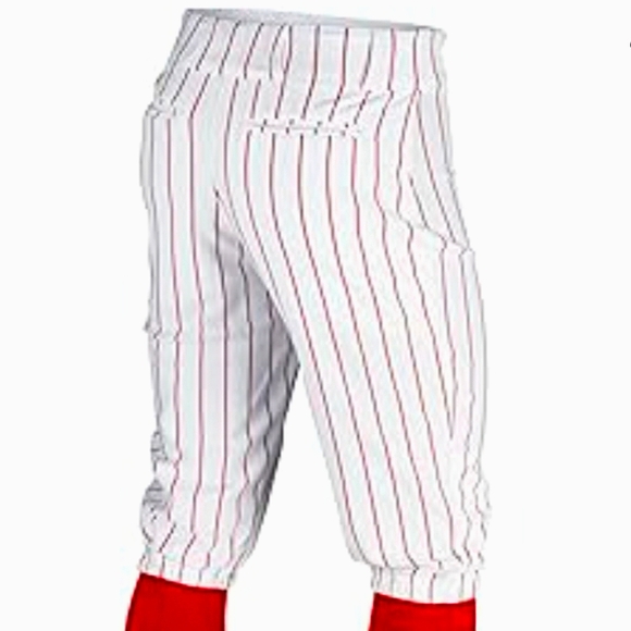 New CHAMPRO Baseball Pants (Knickers)! XL Adult Men. Red/White Stripes. - Picture 2 of 12